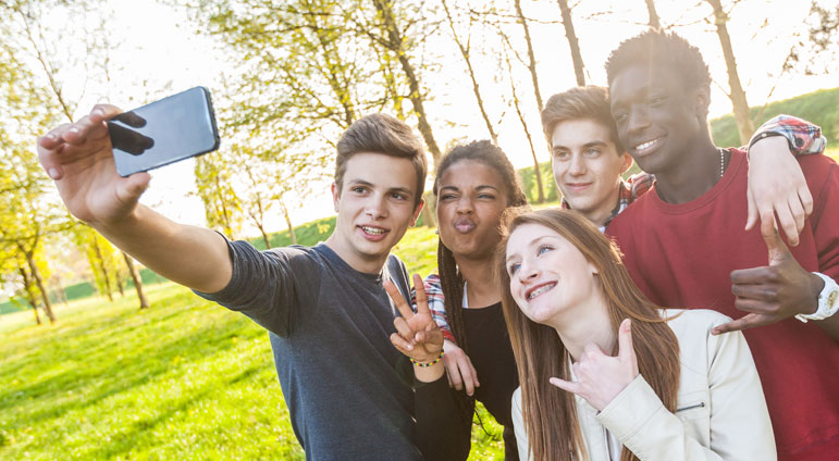 Peeps taking a selfie